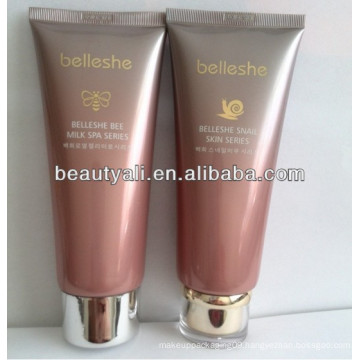 cosmetic packaging colored PE tube with silk-screen printing